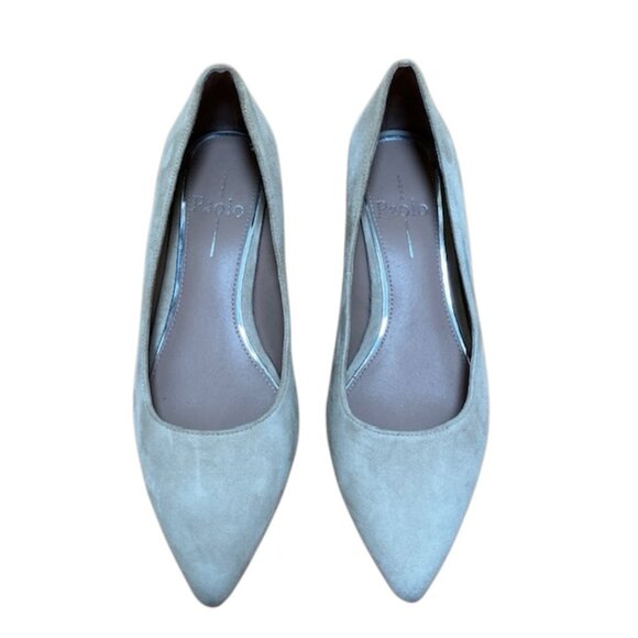 Linea Paolo Beige Block heel Suede Pumps size 5.5 - Picture 1 of 8